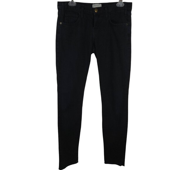 Men 26 Black Skinny Grunge Rocker Punk Metal Emo Streetwear Style Slim Fit Jeans - Picture 2 of 10